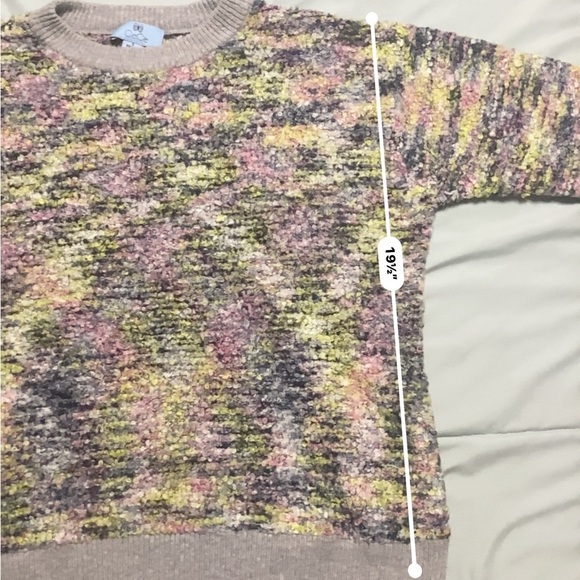 CeCe Purple and Pink Crew Neck Sweater - Picture 10 of 10